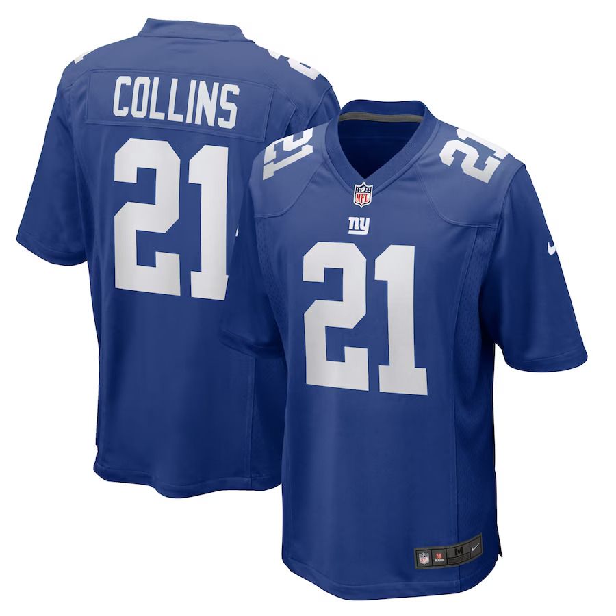 Men New York Giants #21 Landon Collins Nike Royal Home Game Player NFL Jersey